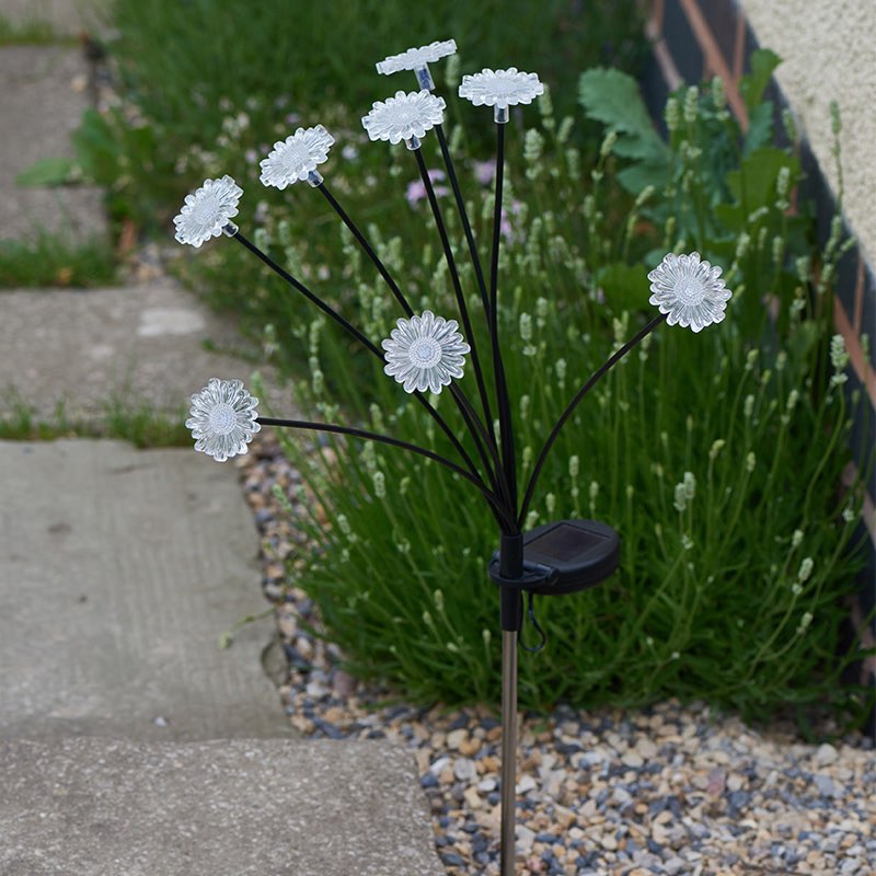 8 Stem Flower Solar Stake Light